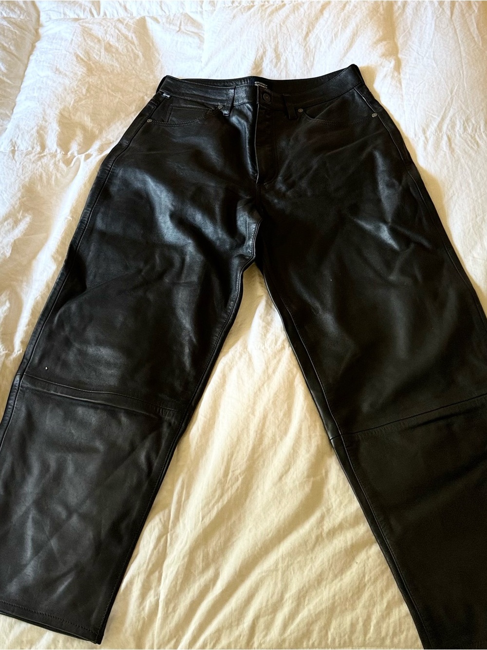 Citizens Of Humanity Dark Chocolate Brown Relaxed Leather Pants